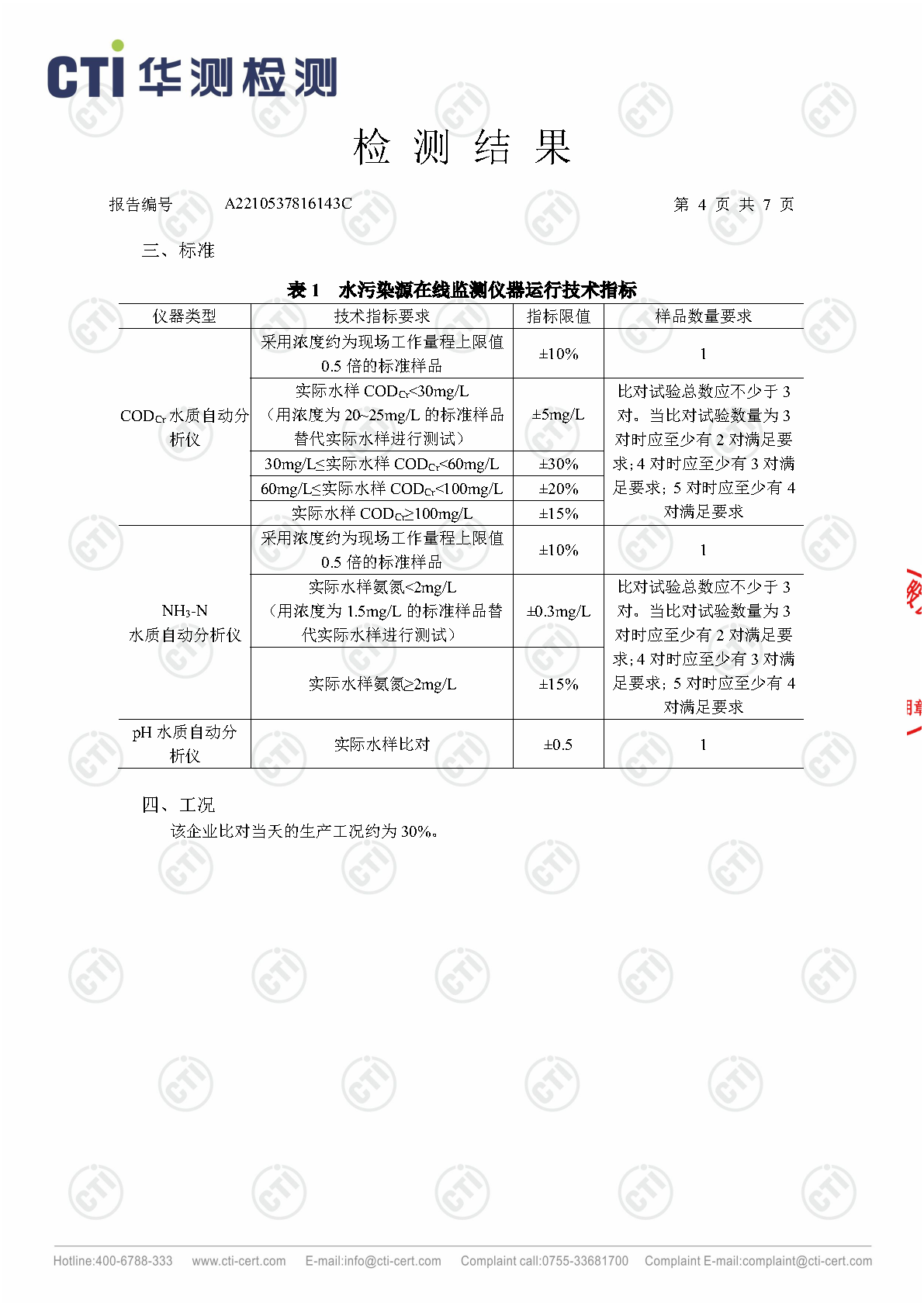 win必赢总部1季度废水在线监测设备比对检测汇报_Page4